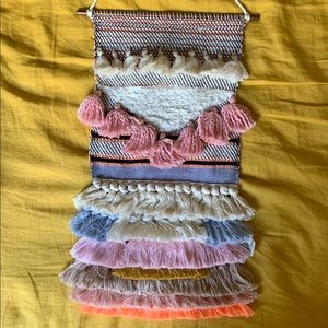Anthropologie Tassel Wall Hanging